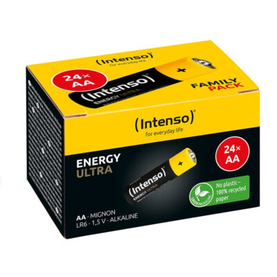 Pack de pilas alcalinas intenso energy ultra aa lr06 24 unidades