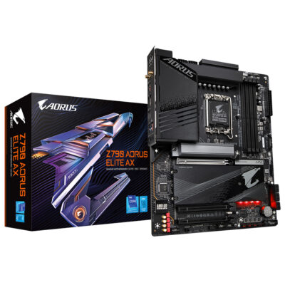 Placa base gigabyte 1700 z790 aorus elite ax atx – 4x ddr5 – 6x sata3 – 5x usb 3.2 – 1x usb tipo c – 4x usb 2.0