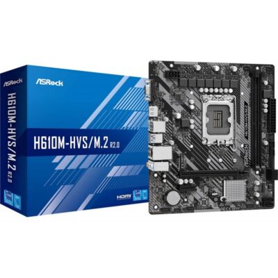 Placa base asrock 1700 h610m – hvs – m.2 r2.0