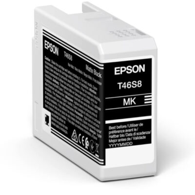 Cartucho tinta epson singlepack matte negro t46s8 ultrachrome pro 10 ink 25ml sc – p700