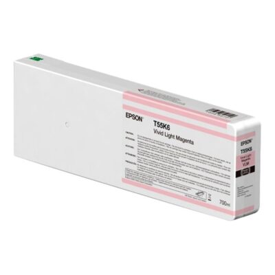 Cartucho tinta epson t55k600 ultrachrome hdx – hd light magenta 700ml