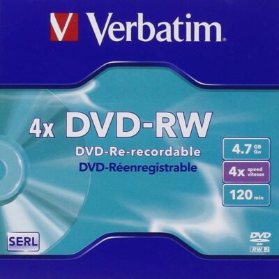 Verbatim dvd – rw 4.7gb 4x tarrina 5 unidades advanced serl