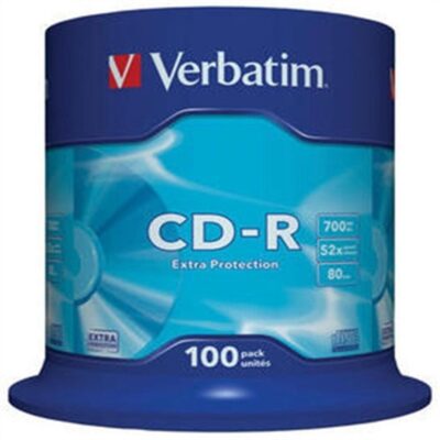 Verbatim cd – r 700mb 48x tarrina 100 unidades datalife extra protection