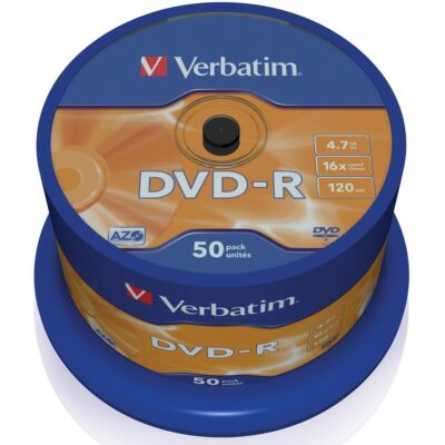 Verbatim dvd – r 4.7gb 16x tarrina 50 unidades advanced azo