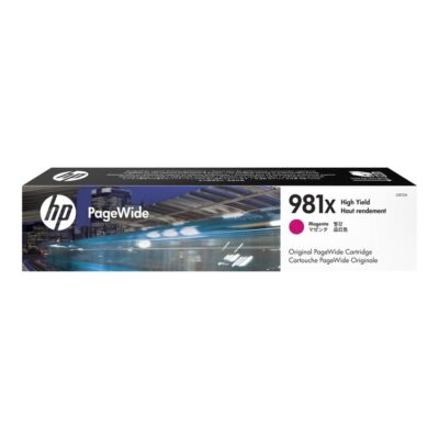 Cartucho hp pagewide enterprise 981x color 556 – mfp 586 alta capacidad magenta