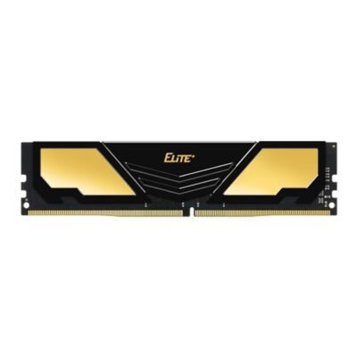 Memoria ram ddr4 16gb teamgroup elite heatsink dimm 3200 negro – dorado