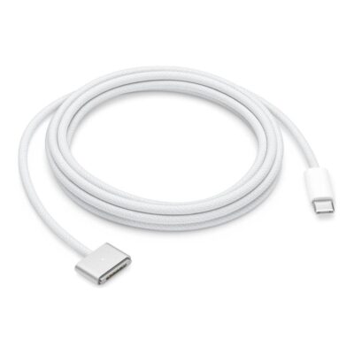 Cable usb tipo c a magsafe 3 apple 2m – macho – macho – plata