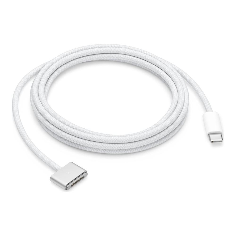 Cable usb tipo c a magsafe 3 apple 2m - macho - macho - plata