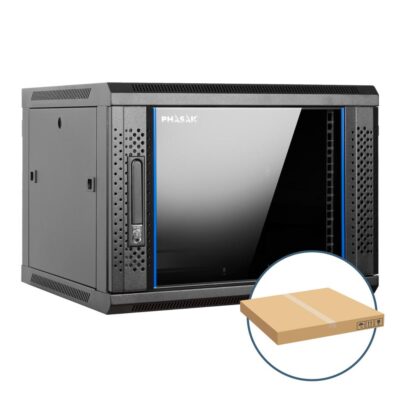 Armario rack mural 19 pulgadas phasak pro 9u 600×450 desmontado (envio flat pack) (incluyen 2 vent bolsa tornilleria)pho 2109d