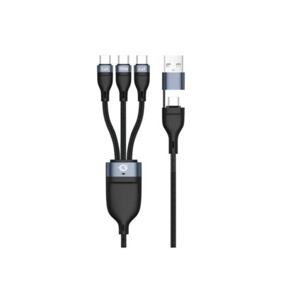 Cable 3x usb tipo c a usb tipo c – usb tipo a conceptronic 1.5m – macho – macho