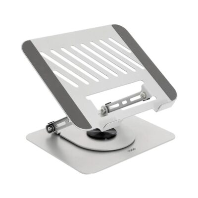 Soporte – base elevador tooq para portatil 17 pulgadas gris