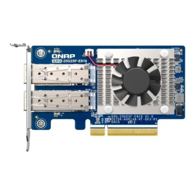 Tarjeta de red qnap qxg – 25g2sf – e810 2x sfp pci express 4.0
