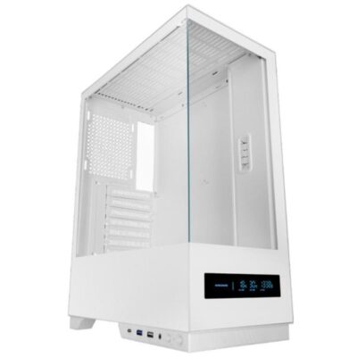 Caja ordenador mars gaming mcpulsarw atx cristal templado blanco