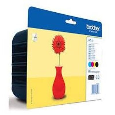 Pack 4 cartuchos tinta brother lc121valbp negro cian magenta amarillo 300 paginas mfc – j870dw – mfcj470dw – dcpj152w – dcpj132w – mfc – j4710dw – mfcj650dw