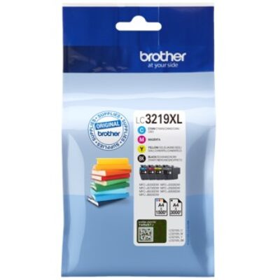 Pack cartuchos tinta brother lc3219xlval negro cian magenta amarillo 3000 paginas negro – 1500 paginas color