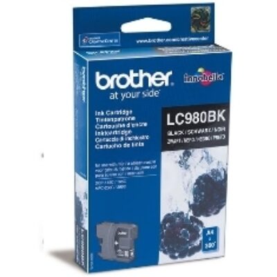 Cartucho tinta brother lc980bk negro 300 paginas dcp – 165c – dcp – 195c – dcp – 375cw – mfc – 250c – mfc – 255cw