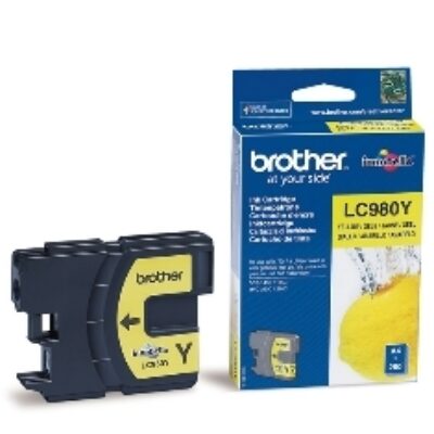 Cartucho tinta brother lc980y amarillo 260 paginas dcp – 195c – dcp – 375cw – mfc – 250c – mfc – 255cw – mfc – 290c