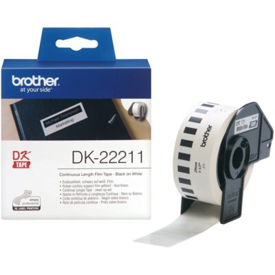 Etiquetas cinta continua brother blanca dk22211 29mm