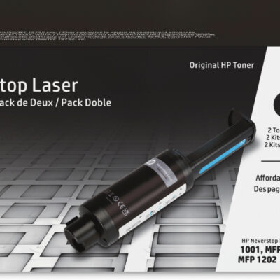 Kit recarga toner original hp neverstop 143ad negro 2 unidades