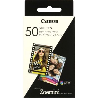 Papel fotografico canon zp – 2030 50 hojas zink para zoemini