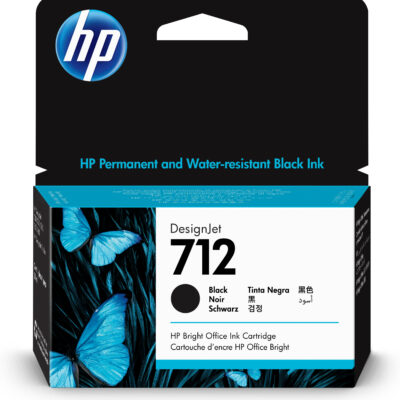 Cartucho tinta hp 712 – 3ed70a – 38 ml – t210 – t230 – t250 – t630 – t650 – negro