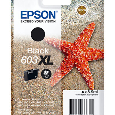 Cartucho tinta epson c13t03a14010 singlepack negro 603xl estrella de mar