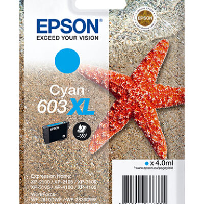 Cartucho tinta epson c13t03a24010 singlepack cian 603xl estrella de mar