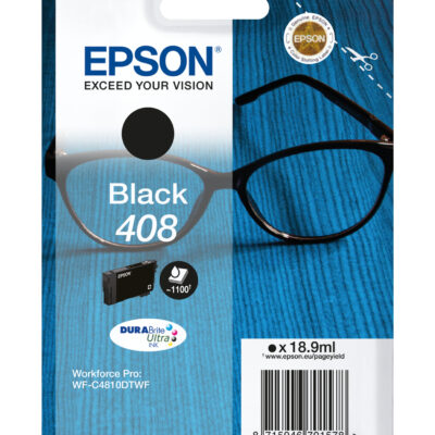 Cartucho tinta epson 408 negro durabrite ultra ink
