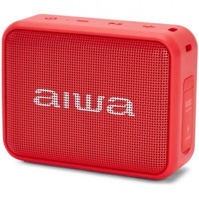 Altavoz portatil aiwa bs – 200 6w bluetooth rojo