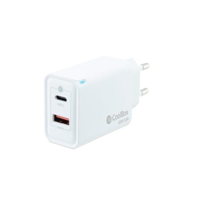 Cargador usb de pared coolbox 45w usb tipo a – usb tipo c