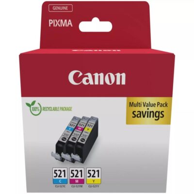 Multipack canon cli 521 pixma 3600 – 4600 – 4700 – mp540 – 550 – 560 – 620 – 630 – 640 – 980 – mx860 – 870 blister