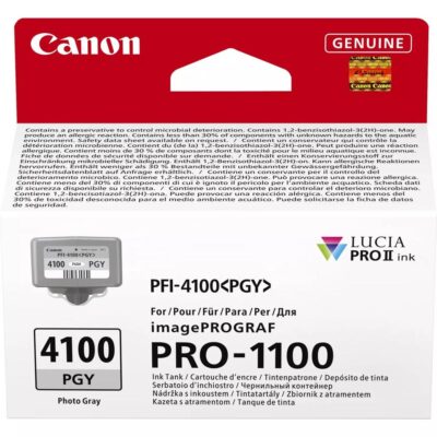 Cartucho canon pfi – 4100pgy gris