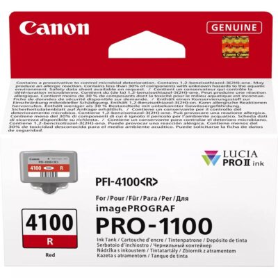 Cartucho canon pfi – 4100r rojo