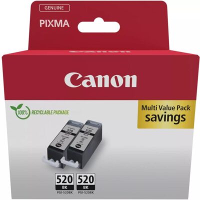 Cartucho canon pgi – 520bk negro twin pack