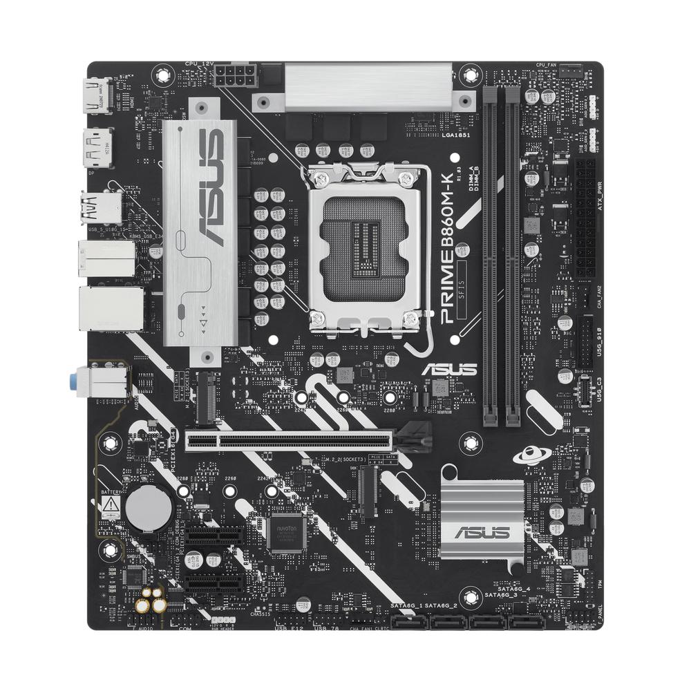 Placa base asus intel prme b860m - k socket 1851 ddr5 x2 max 128gb hdmi displayport matx
