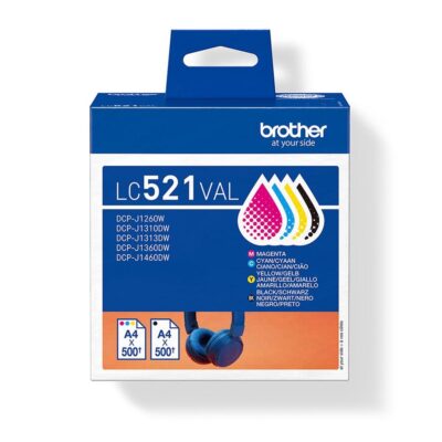 Multipack brother lc521val negro – cian – magenta – amarillo
