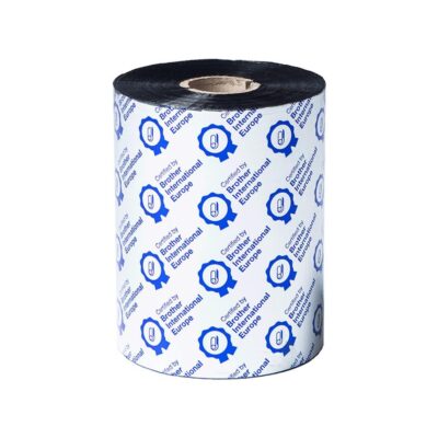 Pack rollos de ribbon de cera premium brother bsp1d600110 100mm x 600m 6 unidades