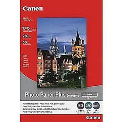 Papel canon foto sg – 201 1686b015 10×15 – 50 hojas – semisatinado