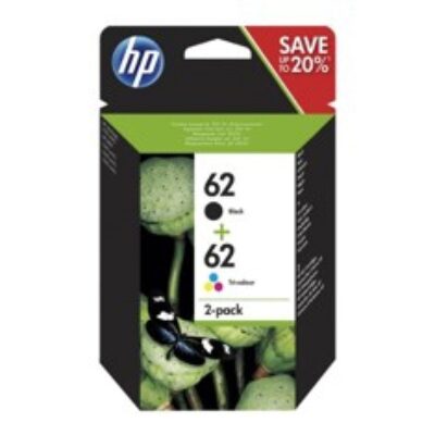 Pack cartucho tinta hp n9j71ae nº62 negro – tricolor