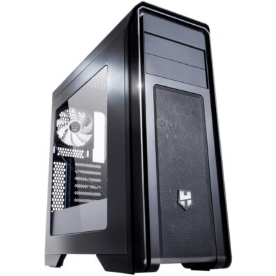 Caja ordenador gaming nox hummer zx atx usb 3.0 negra sin fuente ventana acrilica