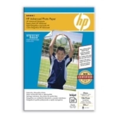 Papel hp fotografico satinado q8691a 250gr 10×15 25 hojas