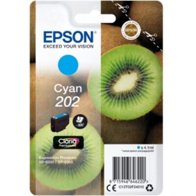 Cartucho tinta epson c13t02f24010 singlepack cian 202 claria premium ink xp – 6000 – xp – 6005 – kiwi