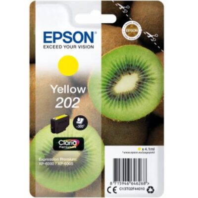 Cartucho tinta epson c13t02f44010 singlepack amarillo 202 claria premium ink xp – 6000 – xp – 6005 – kiwi