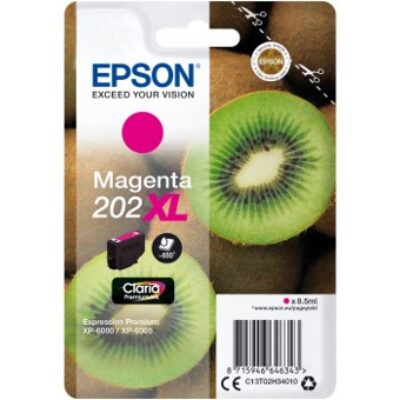 Cartucho tinta epson c13t02h34010 singlepack magenta 202xl claria premium ink xp – 6000 – xp – 6005 kiwi