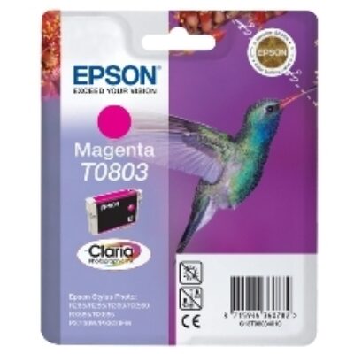 Cartucho tinta epson t0803 magenta 7.4ml stylus photo r265 – 285 – 360 – rx560 – 585 – 685 – colibri