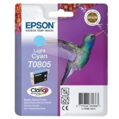 Cartucho tinta epson t0805 cian claro 7.4ml stylus photo r265 – 360 – rx560 – colibri