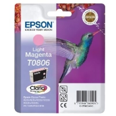 Cartucho tinta epson t0806 magenta claro 7.4ml stylus photo r265 – 360 – rx560 – colibri