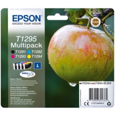 Multipack tinta epson c13t12954012 negro – cian – magenta – amarillo manzana