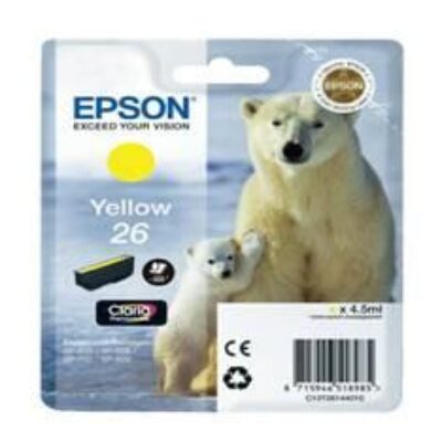 Cartucho tinta epson t261440 amarillo xp – 600 – 605 – 700 – 800 – oso polar