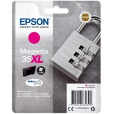 Cartucho tinta epson c13t35934010 magenta xl durabrite ultra ink 35xl – 1900 paginas – candado